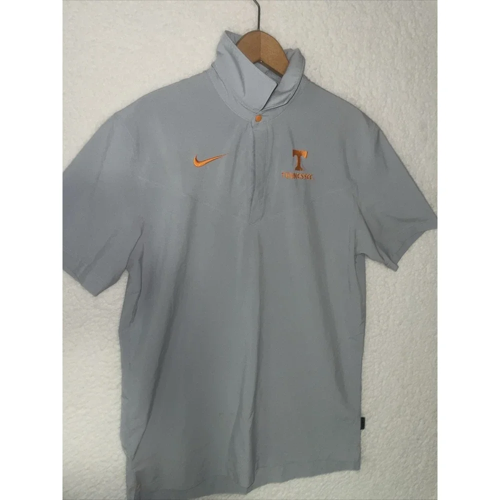 Nike Tennessee Volunteers On-Field Dri-FIT‎ Polo Shirt Mens M Grey Orange NCAA